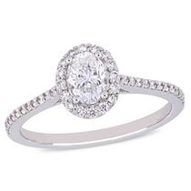 Bague de fiançailles solitaire 14K Or Jaune 1.10 Ct Round Diamond Cut Femmes Cadeau