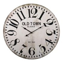 Sir Alex wall clock made from red plexiglas H-9
