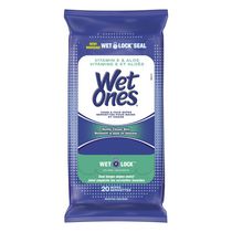 Serviettes Wet Ones pour les mains avec vitamine E et aloès