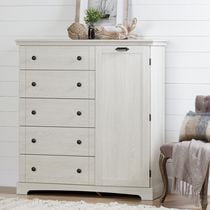 South Shore Lilak Door Chest with 5 Drawers