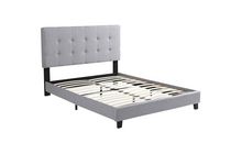 Dorian King Platform Bed, Silver