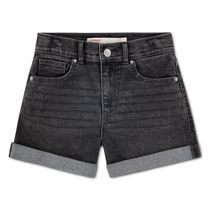 Levi Strauss Signature Girls' Vintage High-Rise Mom Denim Shorts
