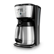 12 tasse programmable cafetière thermoverseuse en argent de BLACK + DECKER