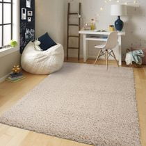 Ottomanson Non-Slip Rubberback Soft Shag Runner Rug for Hallway and Bathroom, Area Rug for Living Room, Bedroom, Dining Room