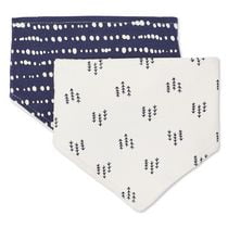 Lot de 2&nbsp;bavettes style bandana George collection non genrée pour nourrissons