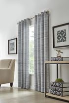 Grayson Light Filtering Grommet Curtain Panel Pair by Habitat - 52" x 84" in Grey