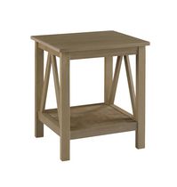 Edgewood Rustic Gray End Table