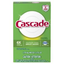 Cascade® Powder Dishwasher Detergent, Fresh Scent
