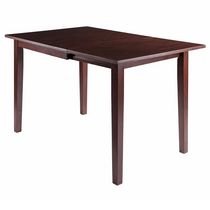 Winsome Perrone Drop Leaf Dining Table Walnut Finish