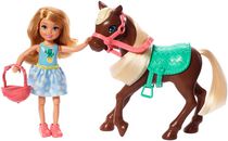 ​Barbie Club Chelsea Doll and Horse, 6-inch Blonde, Wearing Fashion and Accessories, Gift for 3 to 7 Year Olds​​