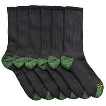 John Deere 6pk Chaussettes d'équipage; vêtements de travail de base pour homme