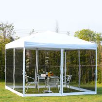 Outsunny 10x10ft Pop Up Tente avec rideaux en treillis amovibles