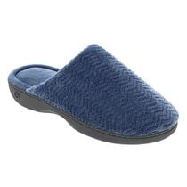 ISOsp by isotoner Women's Nora Chevron Microterry Slide Slippers