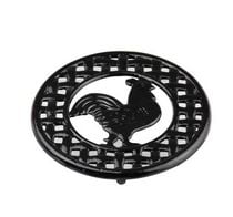 Dessous de plat coq en fonte