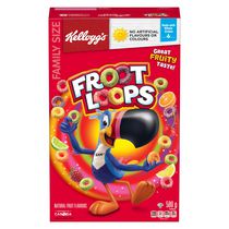 Kellogg's Froot Loops Cereal, Family Size, 580g