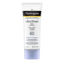 Neutrogena Ultra Sheer Écran solaire Visage FPS 60, non gras et léger, 88 ml