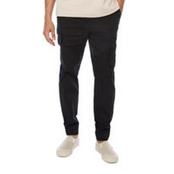 Jeaniologie ™ Men’s fashion cargo pull-on jogger - Black