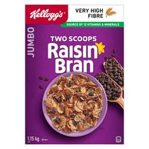 Céréales Kellogg's Raisin Bran deux pelletées, 1,15 kg