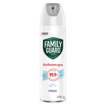 Family Guard Brand Disinfectant Spray, Kills 99.9% of Germs, Disinfects and Works on Odours, Fresh, 496g