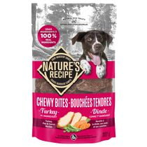 Nature's Recipe Chewy Bites gâteries pour chiens à la dinde 227g-454g