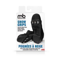 Moneysworth & Best Snow Grips (2 Packs), Anti Slip Spikes Grips, Prevent Slipping & Falling, Add Extra Grip to All Footwear