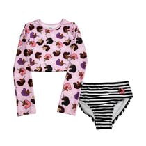 Ensemble de bain 2 pièces étoiles Afro Unicorn pour filles