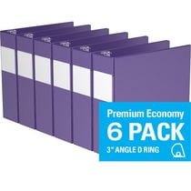 Davis Group, Premium Economy, D Ring, Binder, 6 Pack, 3"