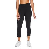 Athletic Works Women's Core Tricot interlock knit High-Rise Capri Legging Black, Sizes XS-XXL