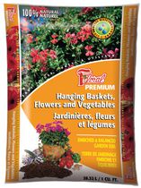 Terre de jardinage Premium de Floral pour jardinières, fleurs et légumes 28.3L