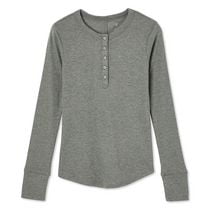 No Boundaries Women's Henley Tee