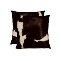 TORINO KOBE COWHIDE PILLOW 18"X18" 2-PACK