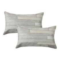 TORINO MADRID COWHIDE PILLOW 12"X20" 2-PACK