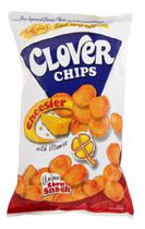 Clover Chips Cheesier avec vitamines 145g - Snack de maïs unique
