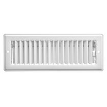 Imperial 3" x 10" White Louvered Steel Ceiling Register