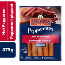Bâtonnets de saucisson pepperoni piquant Pepperettes Schneiders