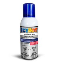 Icy Hot Advanced Medicated Spray -118mL - Maximum Strength Pain Relief for Knee, Back, Neck, Sciatica, Joints, and Muscles - Menthol Formulation - Fast-Acting and No-Mess - Quick-Drying Spray Bottle