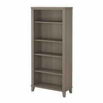 Bibliothèque haute à 5 tablettes Somerset de Bush Furniture, gris cendré