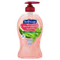 Pompe de savon liquide pour les mains hydratant Softsoap Watermelon & Mint, 332 mL