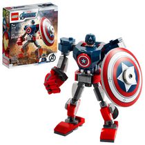 LEGO Marvel Avengers classique L’armure robot de Capitaine America 76168, Ensemble de construction (121 pièces)