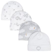 Ensemble de 4 casquettes bébé de Gerber® - gris