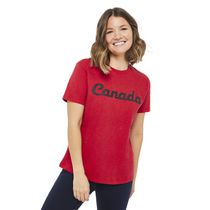 T-shirt à manches courtes avec imprimé graphique Canadiana pour femmes