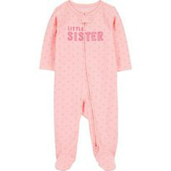 Carter's Child of Mine Sleep N Play Petite sœur florale pour bébé fille Prématuré - 6/9 mois
