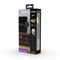 Monster HDMI 6ft Cable with Purple LED Light (Bilingual) MHV1-1028-PUR