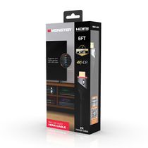 Monster 6ft HDMI Cable with Red LED Light (Bilingual) MHV1-1028-RED