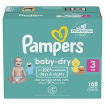 Couches Pampers Baby Dry, format Super Economique