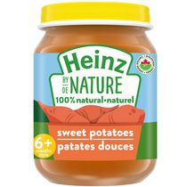 Aliments naturels à 100 % pour bébés Heinz de Nature – Patates douces biologiques en purée