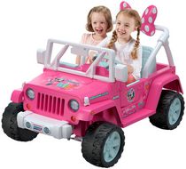 power wheels disney minnie mouse happy helpers jeep wrangler