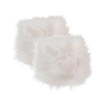 ICELANDIC SHEEPSKIN SQUARE CHAIR PAD 15" X 15" 2-PACK