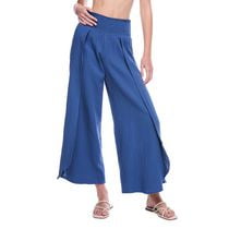No Boundaries Women's Crinkled Pant Cover-Up