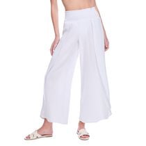 No Boundaries Women's Crinkled Pant Cover-Up